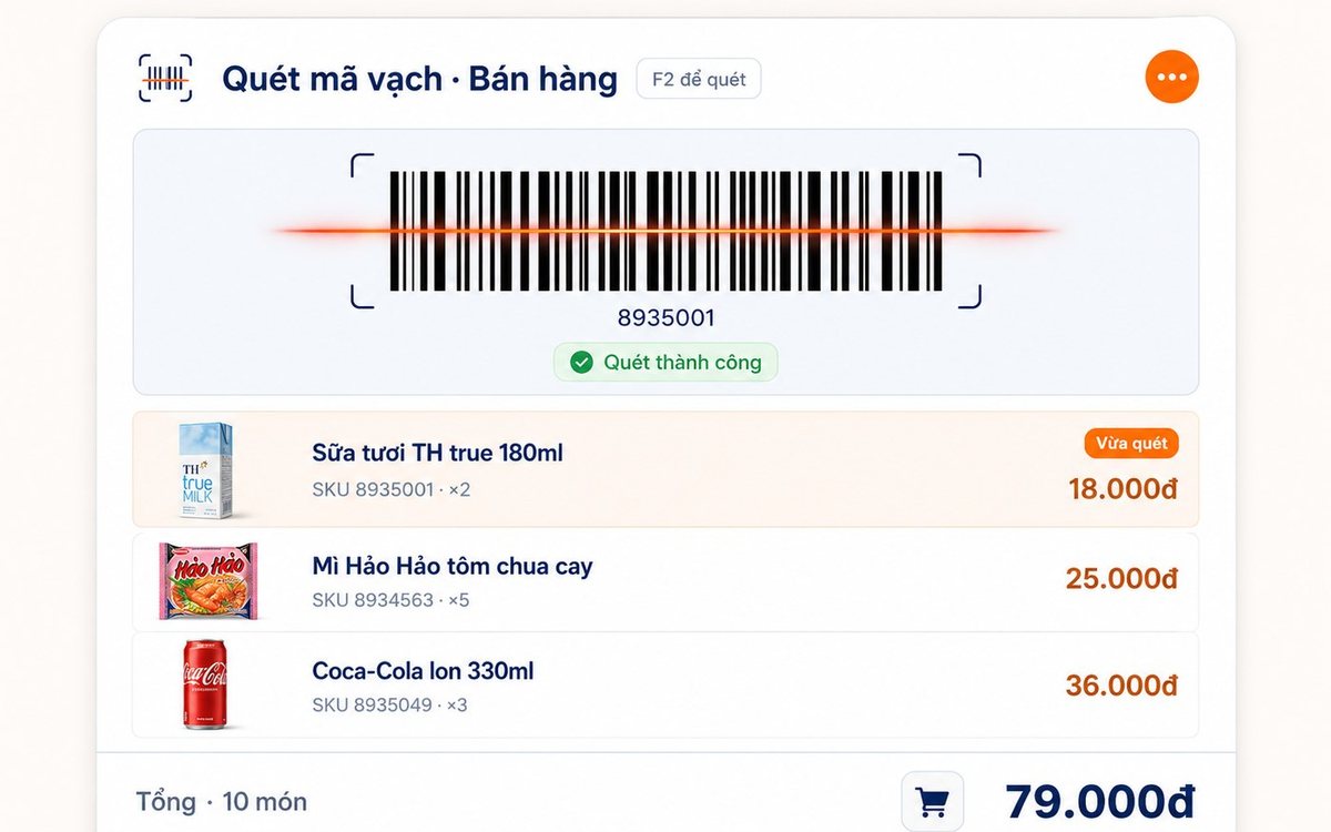 In mã vạch và tem giá hàng loạt cho cửa hàng bán lẻ