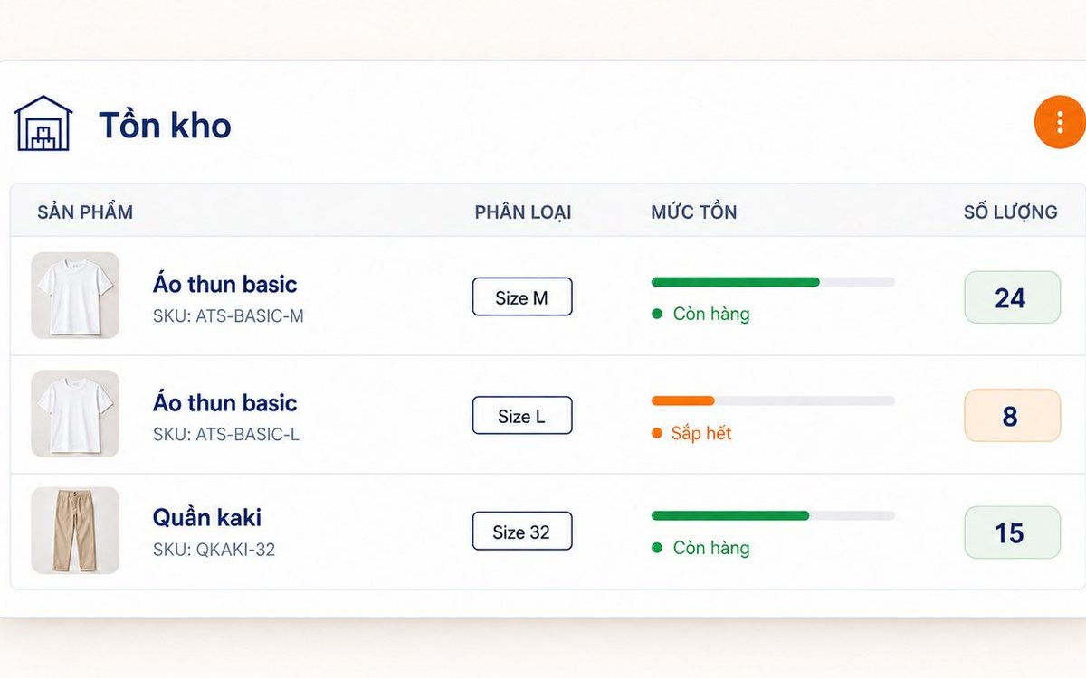 Cửa hàng mẹ và bé: quản lý hàng theo lô, hạn dùng và tư vấn theo tháng tuổi