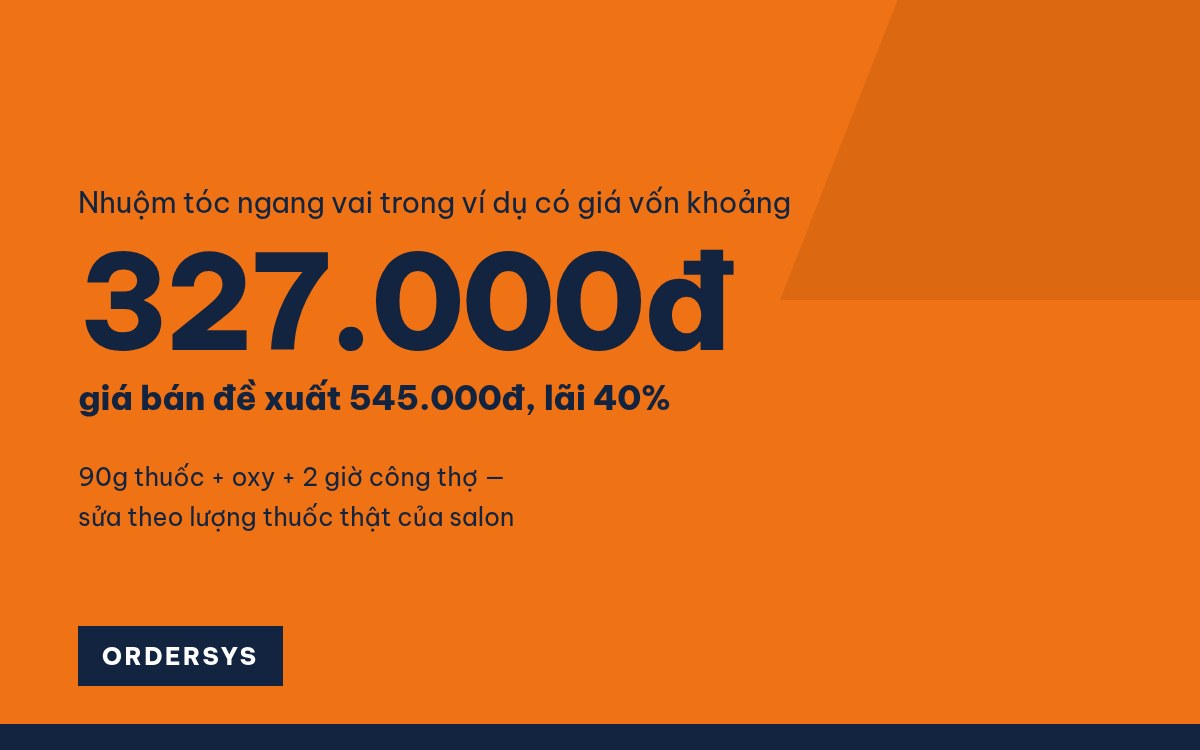 Cách tính giá nhuộm tóc theo độ dài và lượng thuốc (có máy tính)